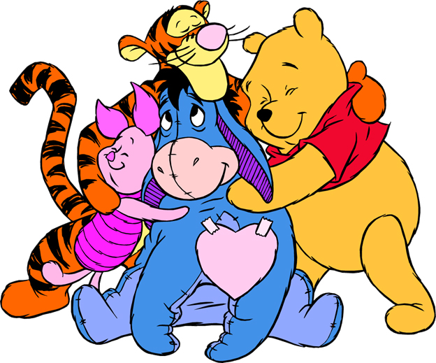 Pooh Gang Hug copy